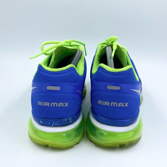 Nike Air Max 2012 Sprite Shoes Royal Blue Green 487982-403  Size 10 - Picture 4 of 6